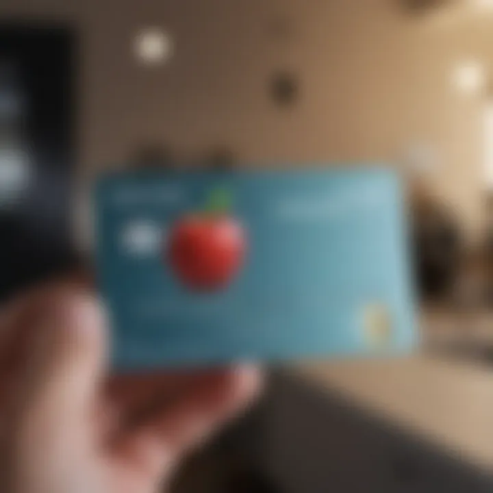 Symbolic representation of Apple Card impact on credit scores