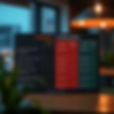 Comparison chart of lending options