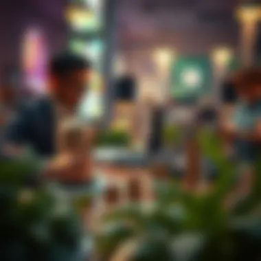 Conceptual image of financial growth