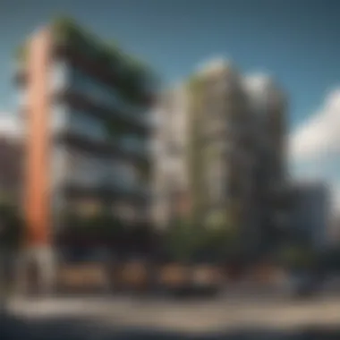Pioneering Sustainable Urban Development Design Architectural sketch of sustainable urban development
