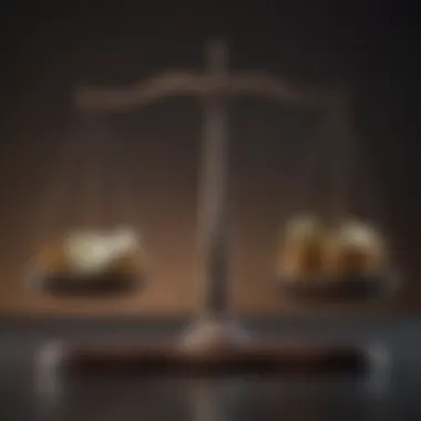 Financial Goals Balance Scale Illustration of a scale balancing single and joint financial goals