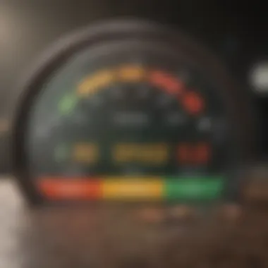 A conceptual image representing credit scores and their impact on loans.