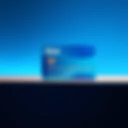 Illustration of the Blue Cash Card showcasing its sleek design and color scheme.