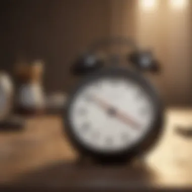 Lateness Consequences Broken alarm clock indicating the impact of lateness