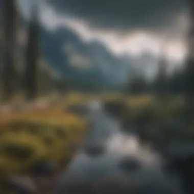 Natural Beauty of Banff National Park Scenic view of Banff National Park in Alberta