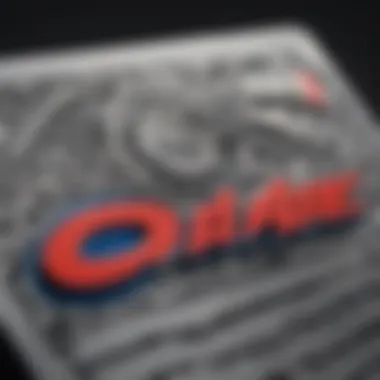 Close-up of intricate details on the Capital One Venture card