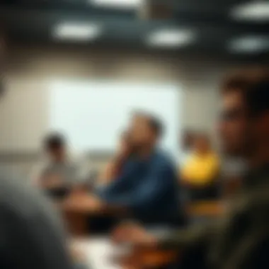 Learning Financial Analysis A classroom setting with students engaged in financial learning