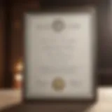Elegant CFP Certificate