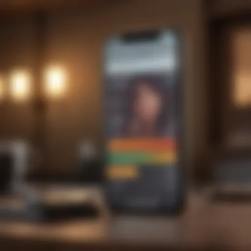 Smartphone displaying the Chime app interface for balance checking