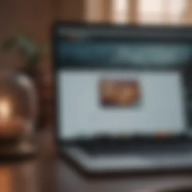 Chime Website Account Access Laptop showing Chime's website for account management