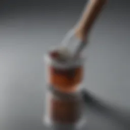 Artistic representation of a paintbrush selecting the best quality paint