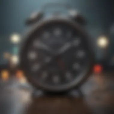 Efficient Time Management Conceptual illustration of clock symbolizing time management