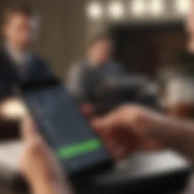 Account Setup Process on Fidelity App Illustration of a person setting up their Fidelity app account