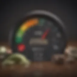 Illustration showing credit score components