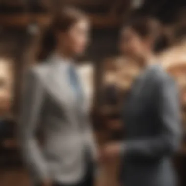 Tailored Fashion Consultation Personal Stylist Assisting Customer