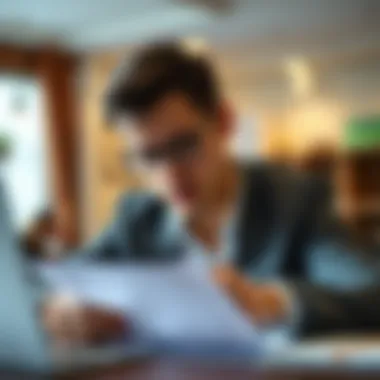 Person tailoring their cover letter for a specific job