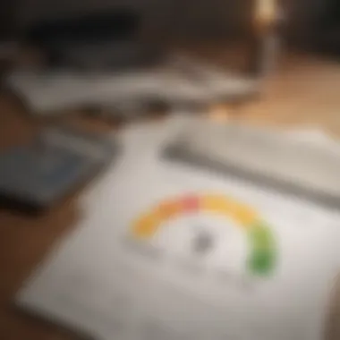 Analyzing Credit Score Components for Mortgage Approval Illustration depicting credit score components