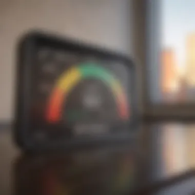 Financial Stability Indicator Credit Score Gauge