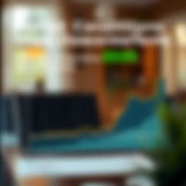 A graph depicting real estate market trends