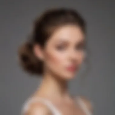 Meticulous Artistry in Hair Updos Elegant hair updo styled by a professional