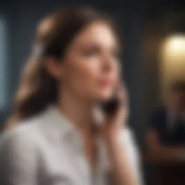 Thoughtful Engagement in Phone Interviews A candidate thoughtfully engaging during a phone interview