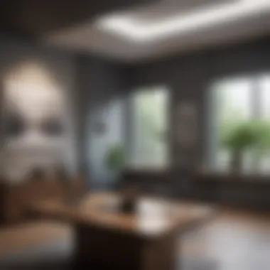 Modern Office Setting for Psychiatrist Psychiatrist's office with modern decor