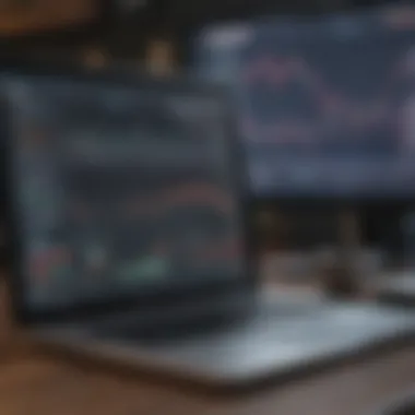 Risk Management Tools for Traders Risk management tools displayed on a laptop screen
