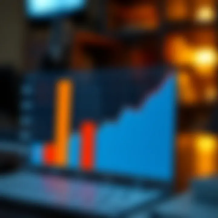 Graph showing interest rate variations