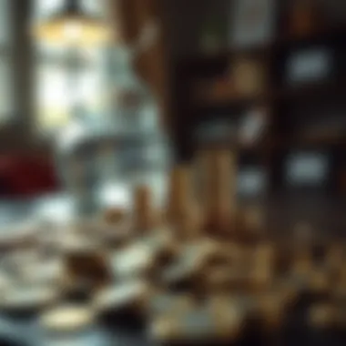 Visual representation of interest rates influence on savings