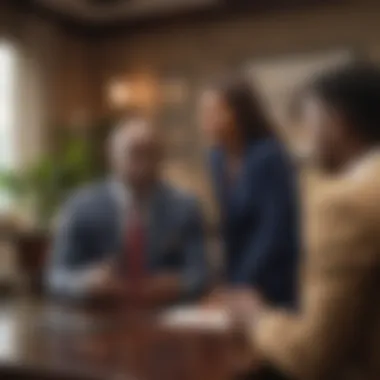 A financial advisor discussing investment strategies with a client in a comfortable environment.