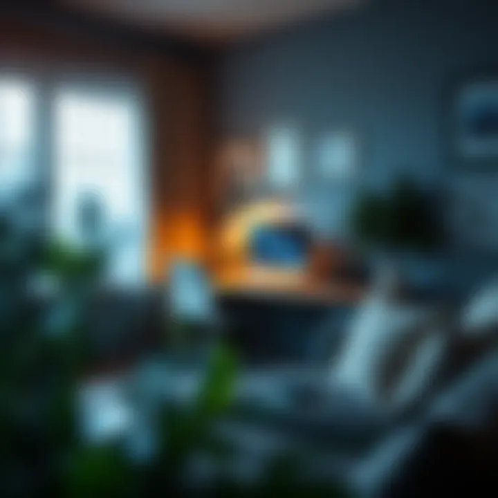 Remote Work Environment for Accountants A cozy home office setup illustrating remote work for accountants