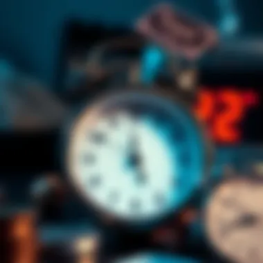 Tax Season Time Crunch A clock symbolizing the impact of tax season on accountants' schedules