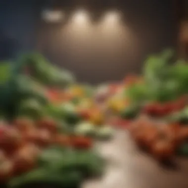 A Vibrant Display of Fresh Vegetables Vegetable Bounty