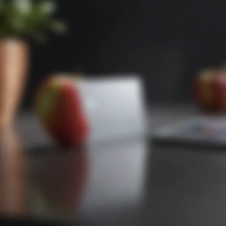 Sleek Apple Card design in a minimalist setting