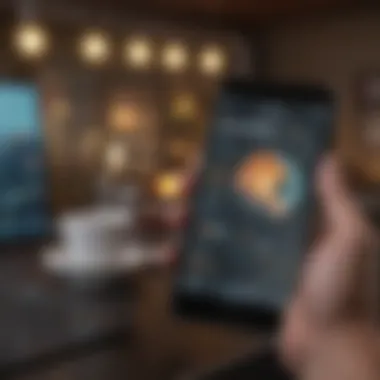 Cutting-Edge Interface Design Innovative financial management app interface