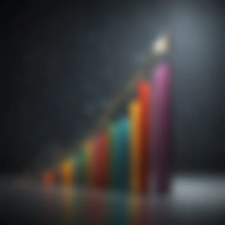 Abstract depiction of financial growth chart