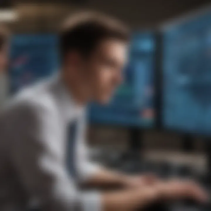 The Rise of Data-Driven Roles A young professional analyzing data on a computer screen