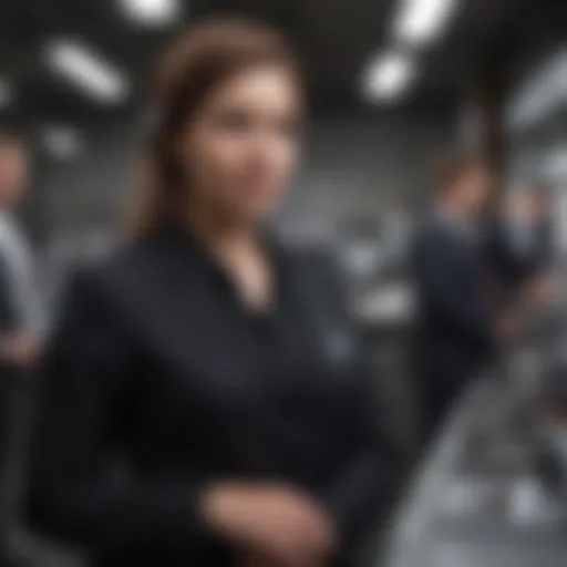 Diverse professionals engaged in dynamic work environments