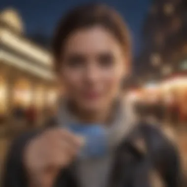 Traveler Enjoying Exclusive Benefits Traveler enjoying benefits