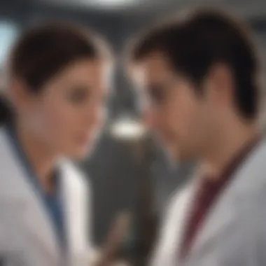 Mentorship in Medical Careers Physician discussing career options with a mentor