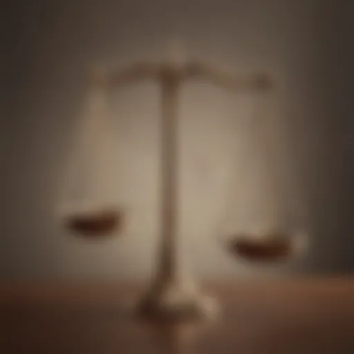 Legal Scales Symbolizing Fairness and Justice