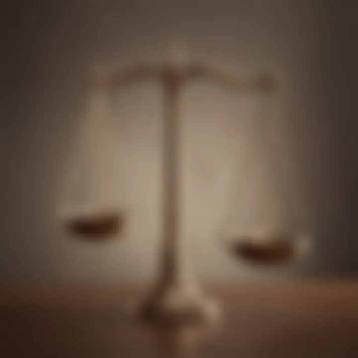 Legal Scales Symbolizing Fairness and Justice