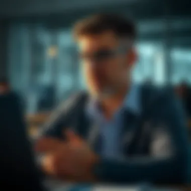 A thoughtful individual analyzing retirement plans