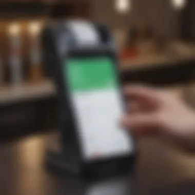 User Interface of Receipt Scanning App User interface of a popular receipt scanning app