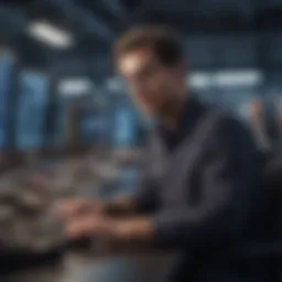 A professional at work in a high-tech environment