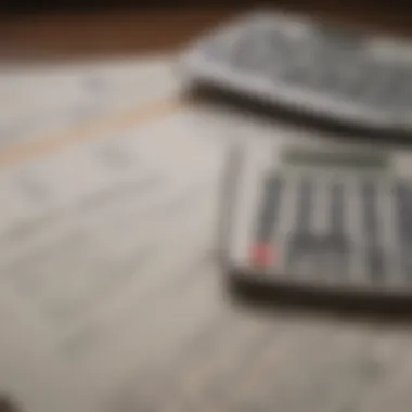 Strategic Planning A calculator and a retirement plan chart