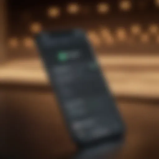 Overview of iPhone subscriptions management interface