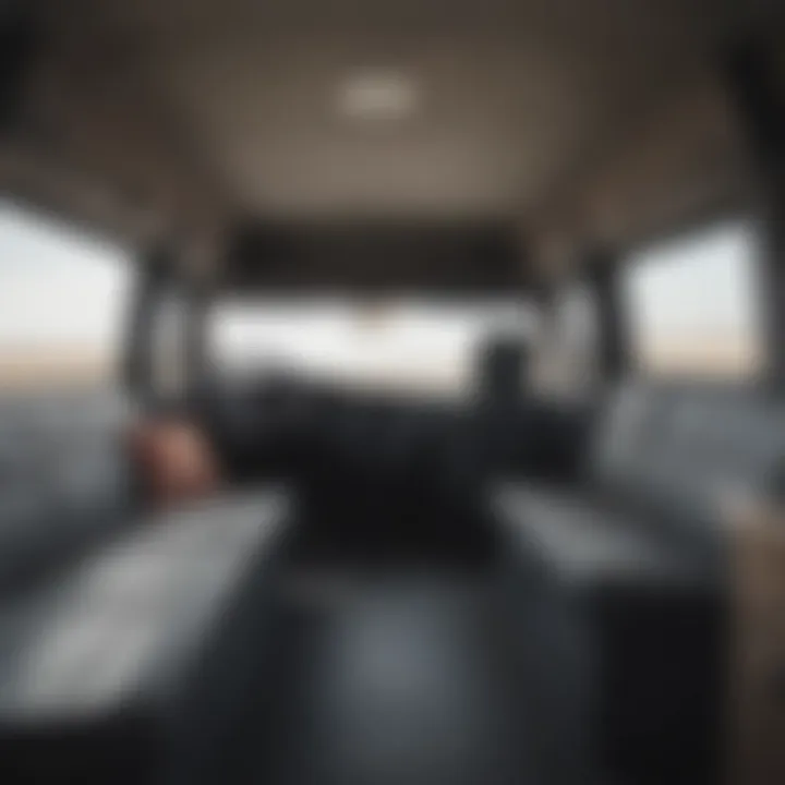 Interior of a spacious van for sale