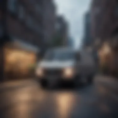 Urban Van Lifestyle Van parked in urban setting for sale