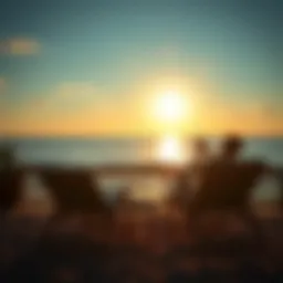 A serene weekend scene depicting relaxation and financial planning